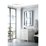 Copper Cove Encore 30" Single Vanity White w/3 CM Jasmine Pearl Quartz Top