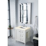 Copper Cove Encore 30" Single Vanity White w/3 CM Eternal Marfil Quartz Top