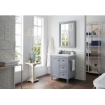 Copper Cove Encore 30" Single Vanity Gray w/3 CM Arctic Fall Solid Surface Top