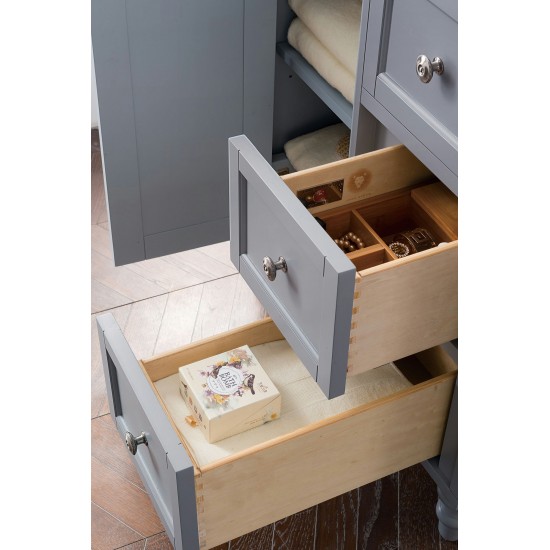 Copper Cove Encore 30" Single Vanity Gray w/3 CM Arctic Fall Solid Surface Top