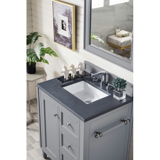 Copper Cove Encore 30" Single Vanity Silver Gray w/3 CM Soapstone Quartz Top