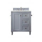 Copper Cove Encore 30" Single Vanity Gray w/3 CM Ethereal Noctis Quartz Top