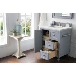 Copper Cove Encore 30" Single Vanity Gray w/3 CM Ethereal Noctis Quartz Top