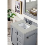 Copper Cove Encore 30" Single Vanity Silver Gray w/3 CM Serena Quartz Top