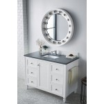 Copper Cove Encore 48" Single Vanity White w/3 CM Charcoal Soapstone Quartz Top