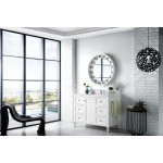 Copper Cove Encore 48" Single Vanity White w/3 CM Jasmine Pearl Quartz Top
