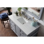 Copper Cove Encore 48" Single Vanity Gray w/3 CM Arctic Fall Solid Surface Top