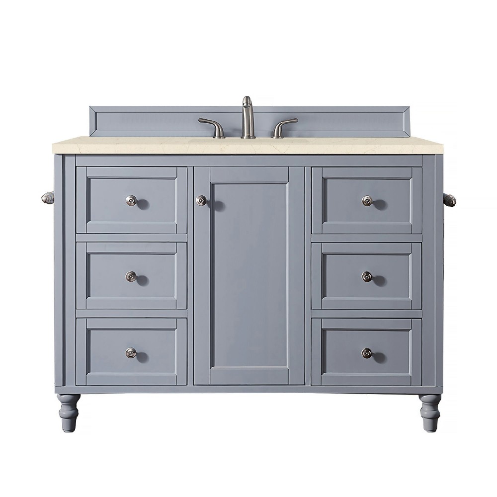 Copper Cove Encore 48" Single Vanity Gray w/3 CM Eternal Marfil Quartz Top