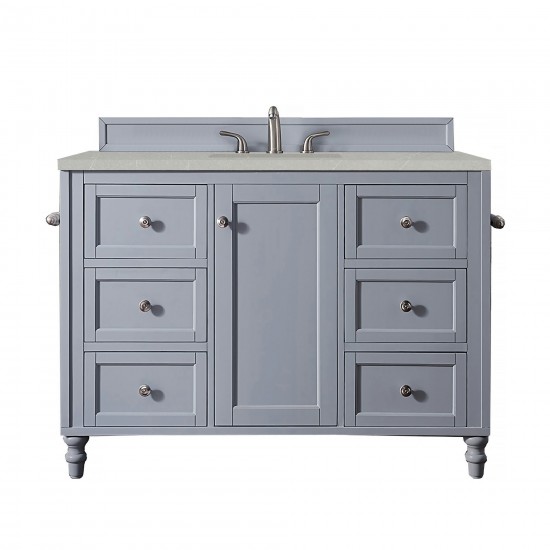 Copper Cove Encore 48" Single Vanity Silver Gray w/3 CM Serena Quartz Top