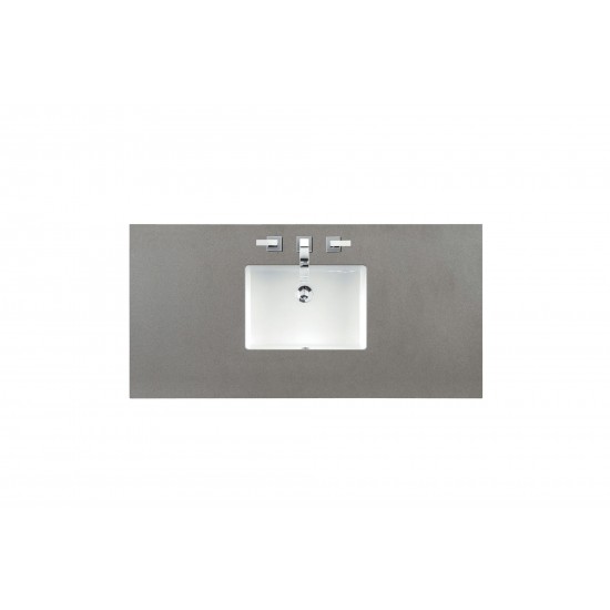 Copper Cove Encore 48" Single Vanity, Silver Gray w/ 3 CM Grey Expo Quartz Top