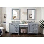 Copper Cove Encore 86" Double Vanity Set Gray w/ 3 CM Arctic Fall Surface Top