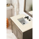 Chicago 36" Single Vanity, Whitewashed Walnut w/ 3 CM Eternal Marfil Quartz Top