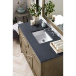 Chicago 48" Single Vanity Walnut w/3 CM Charcoal Soapstone Quartz Top