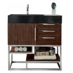 Columbia 36" Single Vanity, Coffee Oak