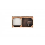 Columbia 36" Single Vanity, Coffee Oak