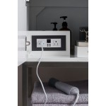 Columbia 36" Single Vanity, Glossy White w/ Glossy White Composite Top