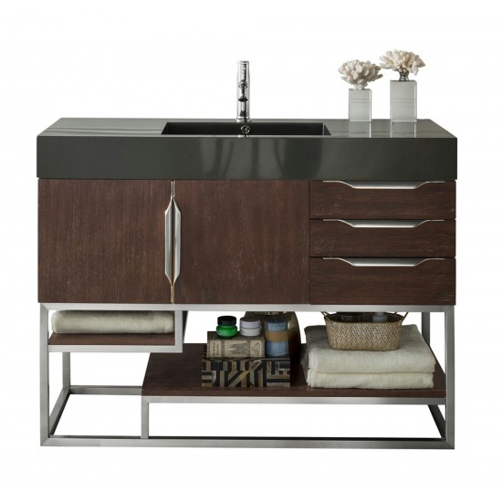 Columbia 48" Single Vanity, Coffee Oak