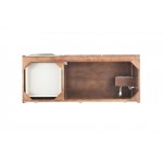 Columbia 48" Single Vanity, Coffee Oak