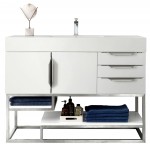 Columbia 48" Single Vanity, Glossy White