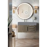 Mercer Island 36" Single Vanity, Ash Gray w/ Dusk Grey Glossy Composite Top