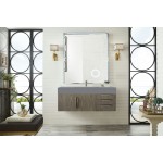 Mercer Island 48" Single Vanity, Ash Gray w/ Dusk Grey Glossy Composite Top