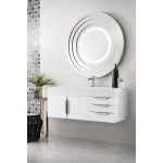 Mercer Island 48" Single Vanity, Glossy White, w/ Glossy White Composite Top