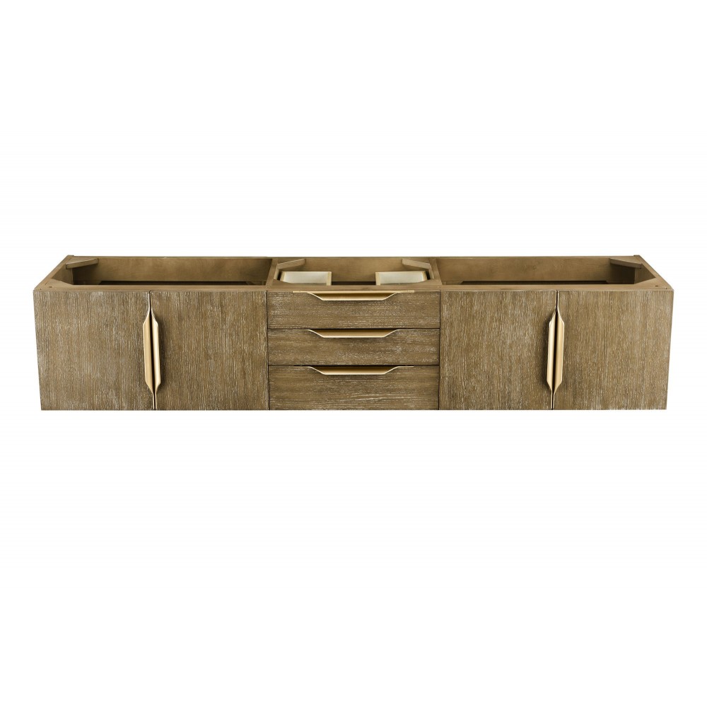Mercer Island 72" Double Vanity, Latte Oak, Radiant Gold Mercer Island 72" Double Vanity, Latte Oak, Radiant Gold