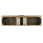 Mercer Island 72" Double Vanity, Latte Oak, Radiant Gold
