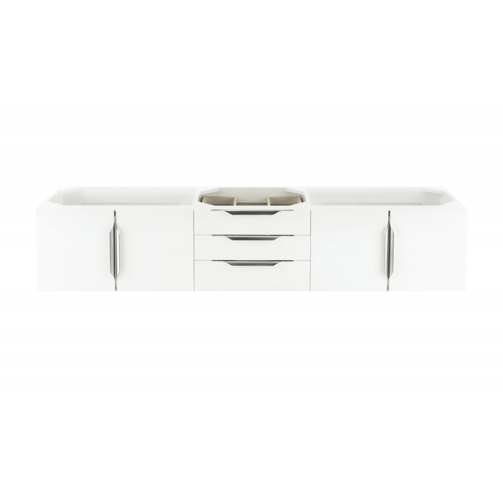 Mercer Island 72" Single Vanity, Glossy White