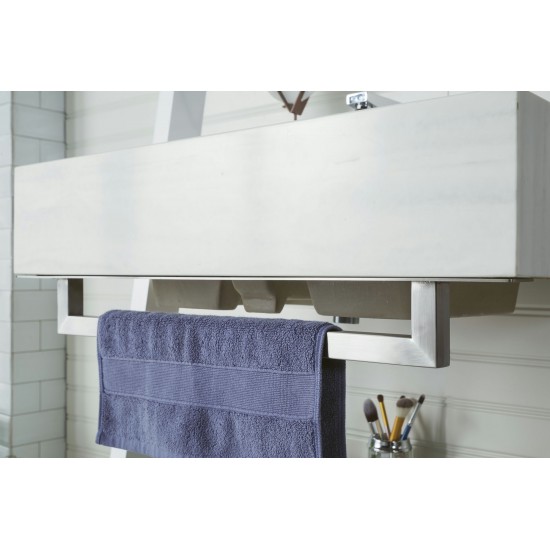 Lakeside 30" Single Vanity, Glossy White w/ Arctic Fall Solid Surface Top