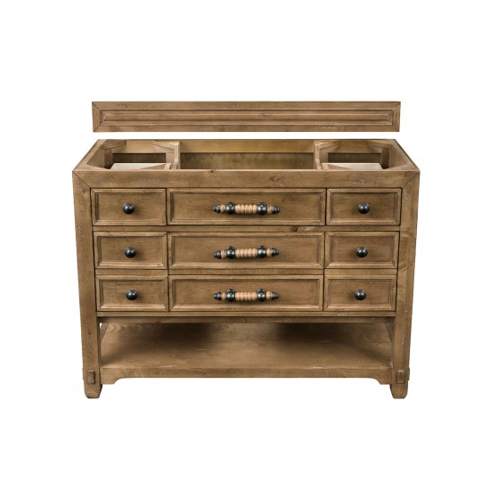 Malibu 48" Single Vanity Cabinet, Honey Alder