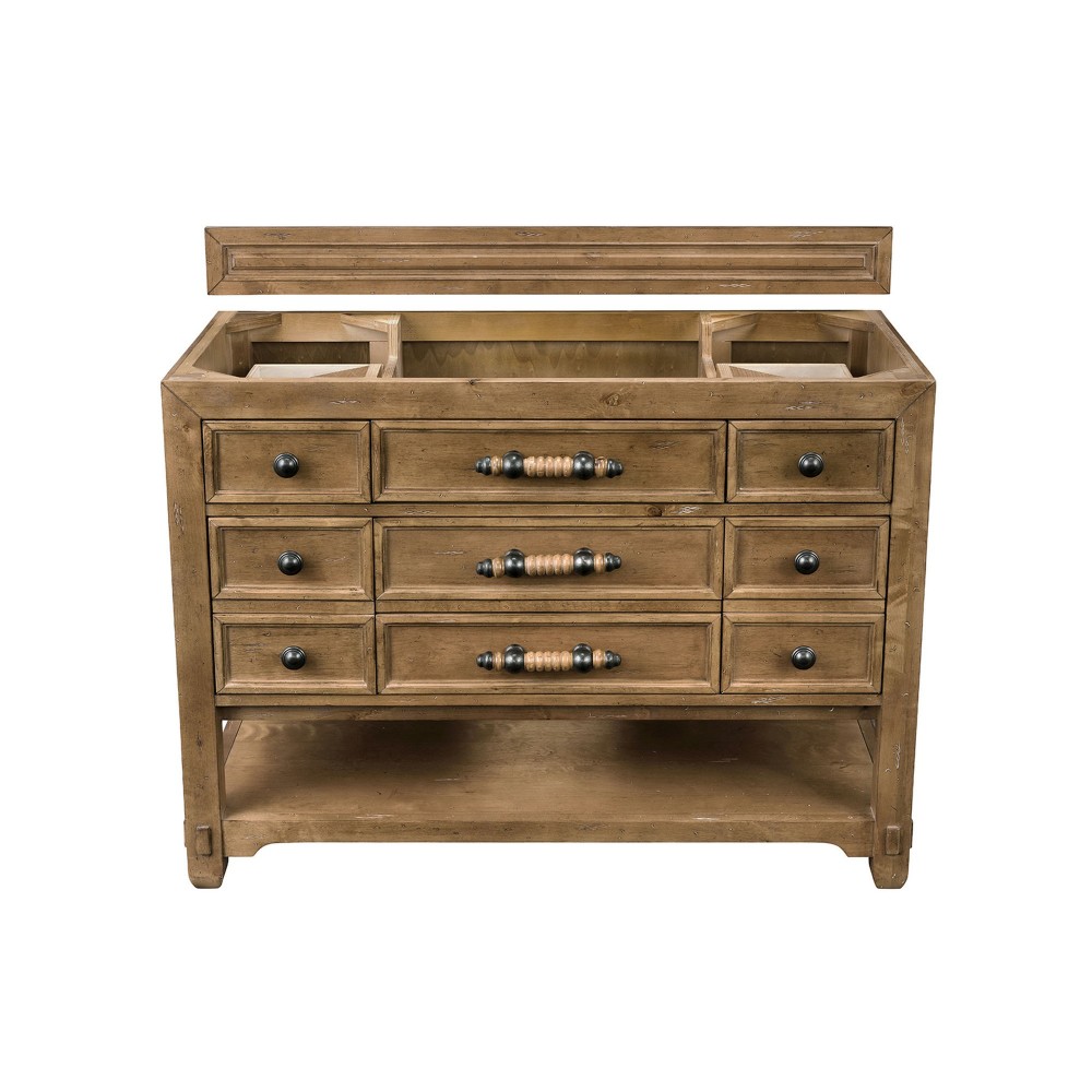 Malibu 48" Single Vanity Cabinet, Honey Alder