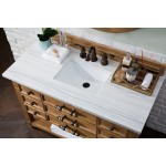 Malibu 48" Single Vanity, Honey Alder w/ 3 CM Arctic Fall Solid Surface Top