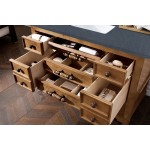 Malibu 48" Single Vanity, Honey Alder w/ 3 CM Charcoal Soapstone Quartz Top