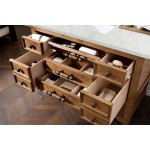 Malibu 48" Single Vanity, Honey Alder w/ 3 CM Eternal Jasmine Pearl Quartz Top