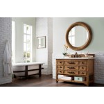 Malibu 48" Single Vanity, Honey Alder w/ 3 CM Ethereal Noctis Quartz Top