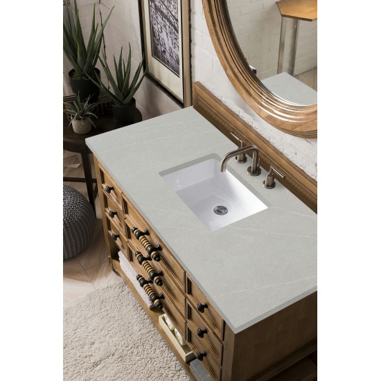 Malibu 48" Single Vanity, Honey Alder w/ 3 CM Eternal Serena Quartz Top