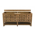 Malibu 72" Double Vanity Cabinet, Honey Alder