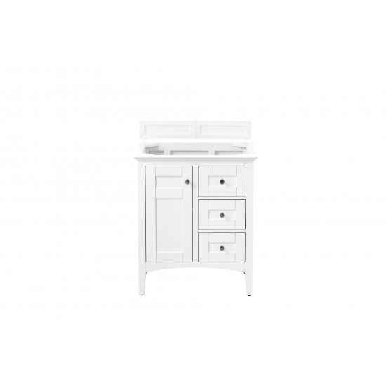 Palisades 30" Single Vanity, Bright White