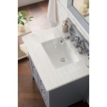 Palisades 30" Single Vanity, Silver Gray w/ 3 CM Arctic Fall Solid Surface Top