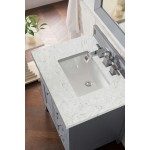 Palisades 30" Single Vanity Silver Gray w/ 3 CM Eternal Jasmine Pearl Quartz Top