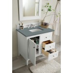 Palisades 36" Single Vanity, Bright White, w/ 3 CM Cala Blue Quartz Top