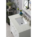 Palisades 36" Single Vanity Bright White w/ 3 CM Jasmine Pearl Quartz Top