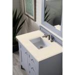 Palisades 36" Single Vanity, Silver Gray, w/ 3 CM Eternal Marfil Quartz Top