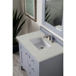 Palisades 36" Single Vanity, Silver Gray, w/ 3 CM Eternal Serena Quartz Top