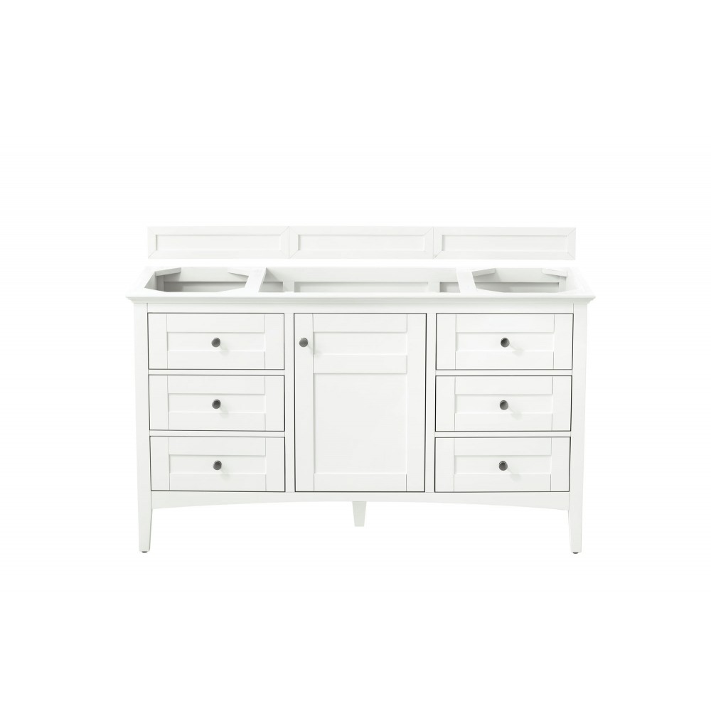 Palisades 60" Single Vanity, Bright White Palisades 60" Single Vanity, Bright White