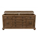 Mykonos 72" Double Vanity Cabinet, Cinnamon