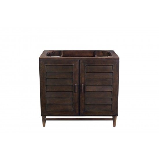 Portland 36" Single Vanity, Burnished Mahogany