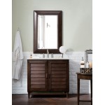 Portland 36" Single Vanity Burnished Mahogany w/ 3 CM Ethereal Noctis Quartz Top