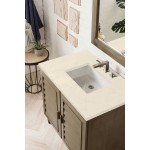 Portland 36" Single Vanity Whitewashed Walnut, w/ 3 CM Eternal Marfil Quartz Top